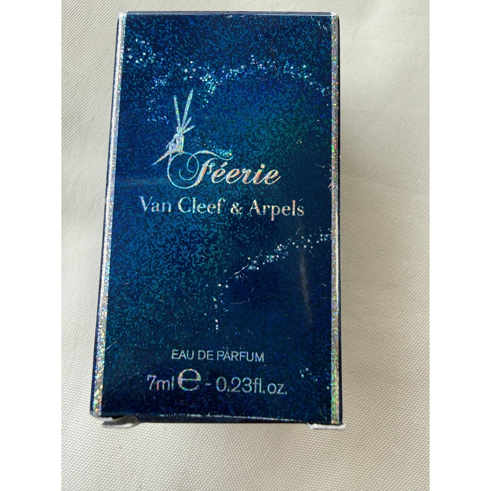 Van Cleef & Arpels Feerie Eau de Parfum 7ml 0.23oz Mini Splash Bottle Blue Glass